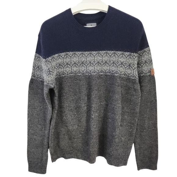 Royal Robbins Wool Blend Nordic Sweater L Gray - Picture 1 of 13